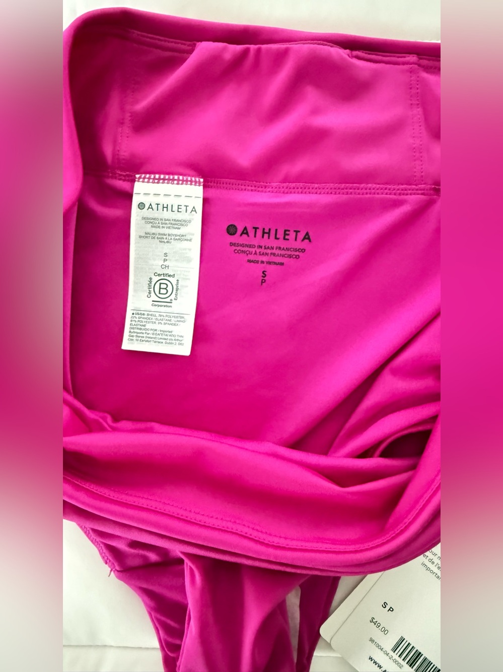 Athleta Malibu Swim Boyshort-SML - Picture 2 of 8